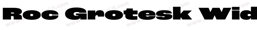 Roc Grotesk Wide字体转换